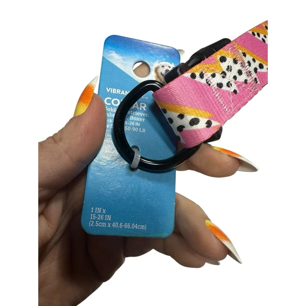 VIBRANT LIFE dog collar SIZE LARGE‎ neck size 15-26 in 50-90 lb adjustable